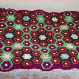 Плед африканским цветком