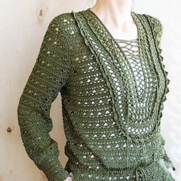 Элегантная туника "Ветка оливы"