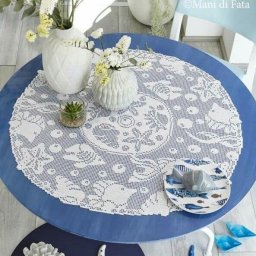 Изысканная салфетка с морским настроением