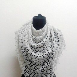 Шаль крючком, для любителей ажура