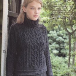 Теплый свитер спицами