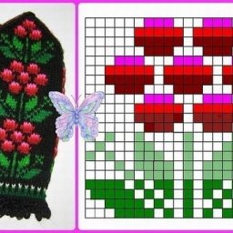 Узор для уютных варежек