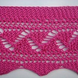 Ажурная кайма спицами