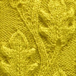 Весенний узор спицами