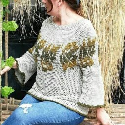 Жаккардовый узор для джемпера