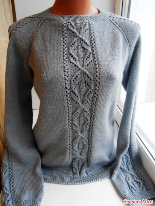 Женский свитер из пряжи "Детский каприз"