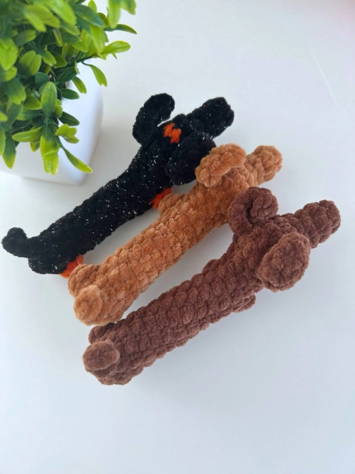 Очаровательная такса крючком Очаровательная такса крючком