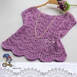 Ажурный узор для летнего топа