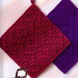 Милые прихватки крючком