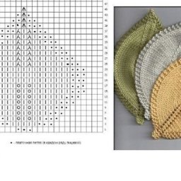Крупный лист спицами- как подставка или элемент декора