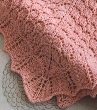 Плед спицами