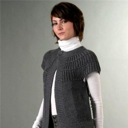 Вяжем темно-серый кардиган