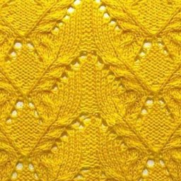 Симпатичный узор спицами