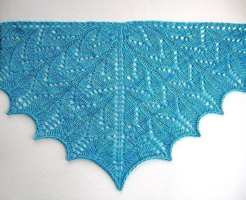 Ажурный бактус спицами