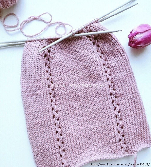 Шапочка «candy» спицами