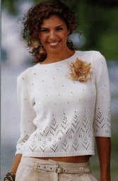 Джемпер спицами