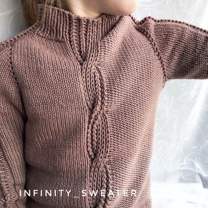 Реглан-погон: метод с равномерными прибавками для стандартной фигуры