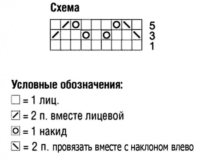 Ажурный пуловер с коротким рукавом