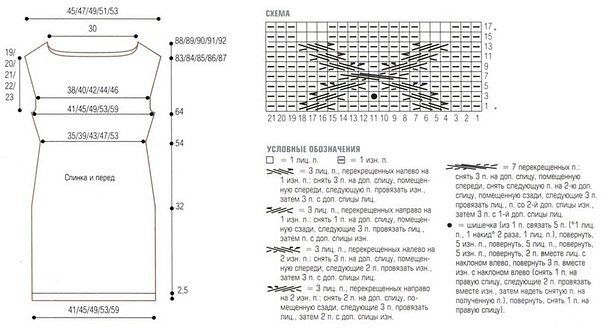 Туника спицами