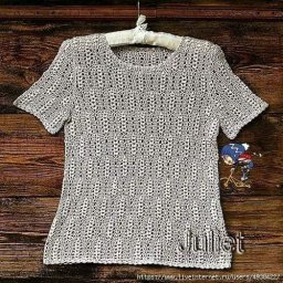 Узор рельефными столбиками для кофточки. Крючок.