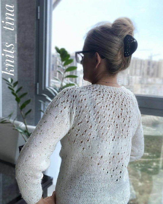 Джемпер из Alize Angora gold pullu