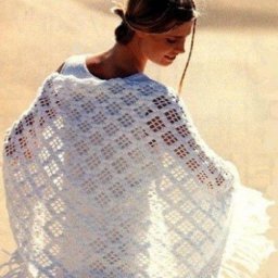 Нежная шаль крючком