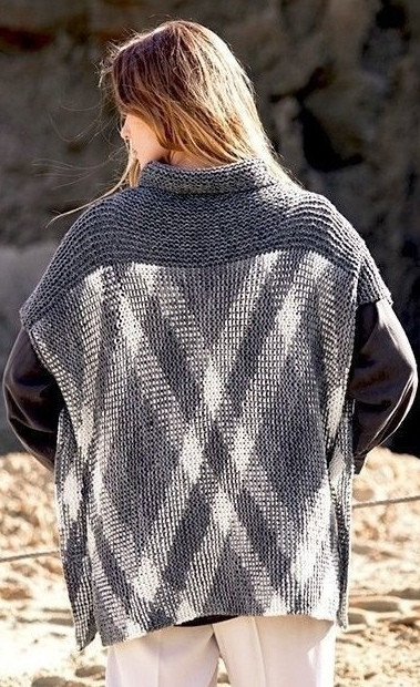 Безрукавка в технике пулинг Безрукавка в технике пулинг