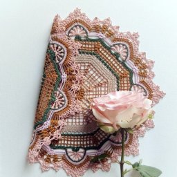 Ажурная салфетка, вяжем крючком