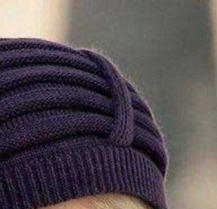 Берет из пряжи "Василиса" , вяжем спицами