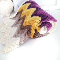 Красивый узор для разноцветного пледа