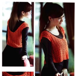 Простой жилет крючком