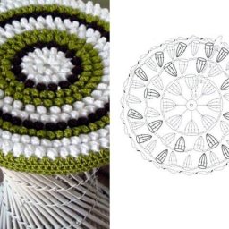 Сидушка, связанная крючком