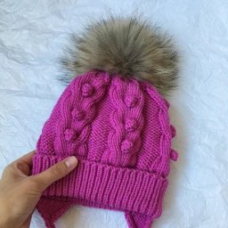 Вяжем детскую шапочку с помпоном