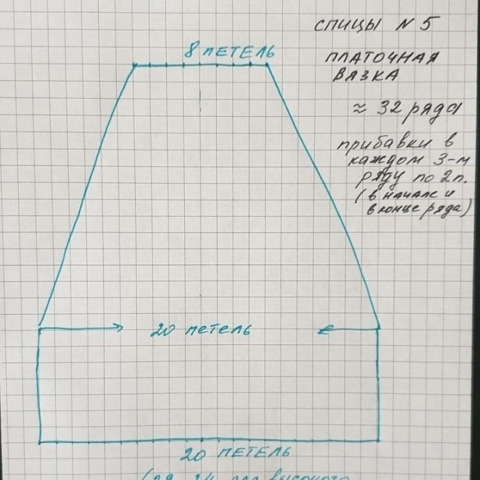 Вяжем несложные тапочки