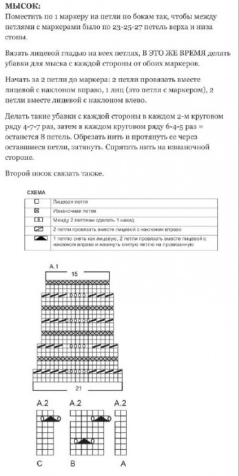 Ажурные носочки
