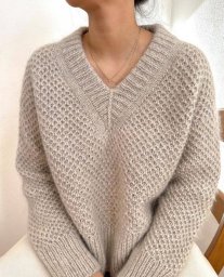 Пуловер "Agnes Sweater V-Neck", дизайнер Cookie the Knitter