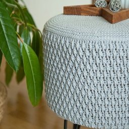 Схема узора для пуфа крючком