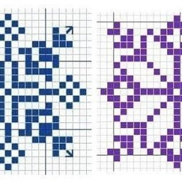 Снежинки в жаккарде