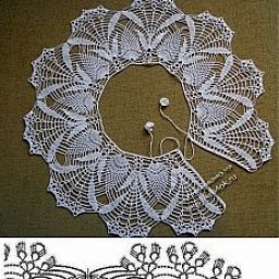 Воротнички крючком