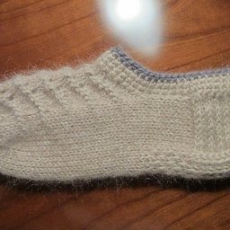 Мягкие тапули спицами