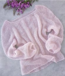 Описание паутинки без ростка, вяжем из мохера спицами