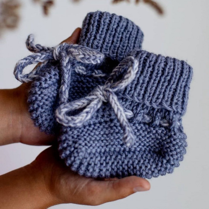 Пинетки спицами