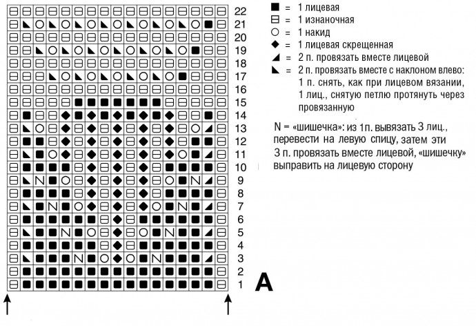 Длинная юбка спицами