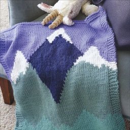 Классный плед спицами