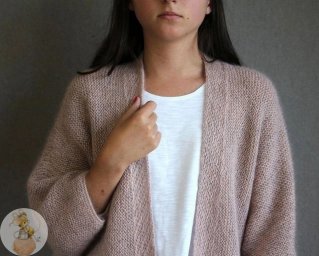 Шикаpный тeплый вязаный каpдиган