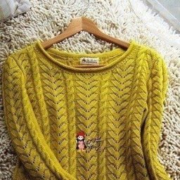 Рельефный узор спицами