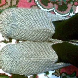 Удобные тапочки спицами