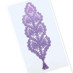 Вяжем нежную закладку для книги крючком