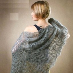 Красивая шаль для холодных вечеров