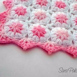 Объёмный мотив для детского пледа